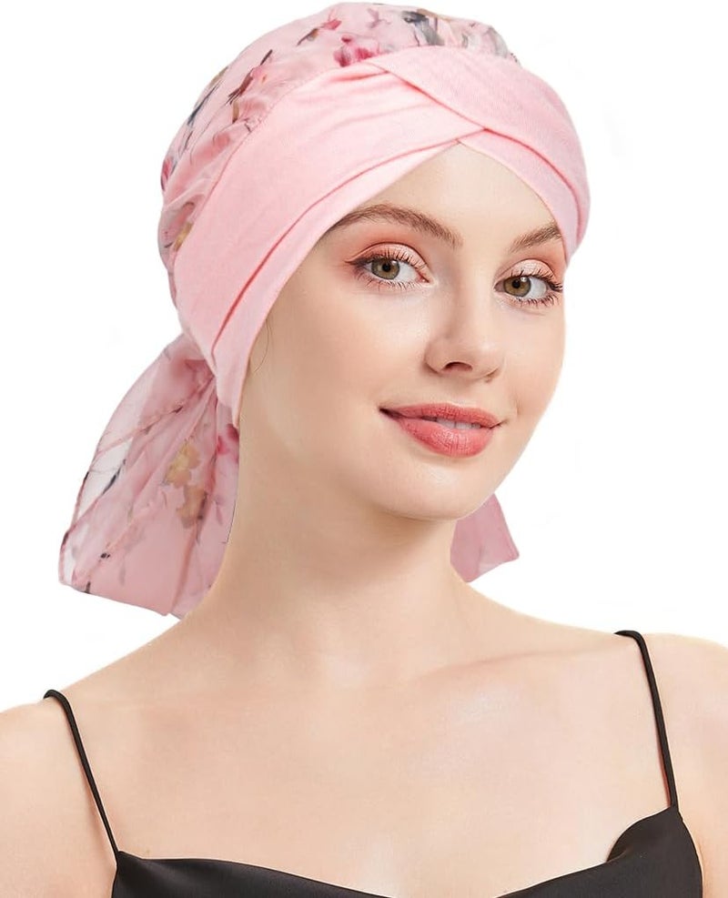 FADACHY Chemo Headwear for Women Full Coverage Head Scarf Hair Wrap Head Covering for Cancer Chemotherapy Patients, Hair Loss - Image 5